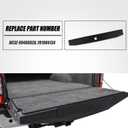 RANSOTO Tailgate Molding Trim Compatible with 2017-2022 Ford F250 F350 F-250 F-350 Super Duty Flexible Flex Step Rear Center Truck Spoiler Protector Cover Replaces FO1904134
