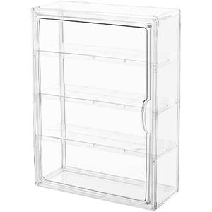 BOHOIDEE 4 Tiers Clear Display Case for Figures, Acrylic Storage Organizers Box with Magnetic Door, Wall-Mounted Dustproof Showcase for Collectibles Action Figure(2PACK, Wall-Mounted Extra Large)