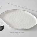 Portofino Plata, Large Oval Platter, 17.75" x 11.75" x 1.25"