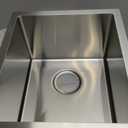 Stainless Steel Undermount Bar Sink, 15 x 17 Inches Small Wet Bar Undermount 16 Gauge SUS304 Brushed Nickel Single Bowl Outdoor Kitchen Sink