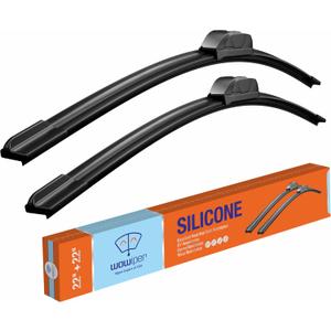 OEM 22"22" Silicone Wiper Blade Replacement for Ford F150 F350 2020 2019 2018 2017-2012/Chevy Tahoe 20-00 Silverado 06-99 Impala 13-06 Superior All-Seasons Windshield Wiper Blade 2 Pack