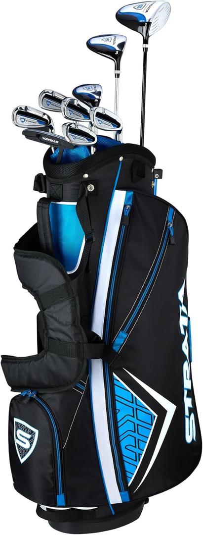 Callaway Golf Men's Strata Complete 12 Piece Package Set (Blue, 12 Piece (Strata), Men's, Left Hand)