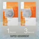 Orange and Gray Abstract Art Painting Bathroom Rugs Mat Non Slip Super Absorbent Stain Resistant Quick Dry Thin Bathroom Rug-Bath Mats for Bathroom Floor Bathtub,16"x24"