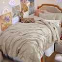 Bedsure Twin Duvet Cover Beige 