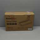 Bonsenkitchen Vacuum Sealer Machine, Stainless Steel Food Sealer Vacuum Sealers with 1 Roll & 5 Bags, 5 Food Vacuum Modes, Built-in Cutter & Bag Storage (White Silver)