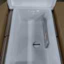 White Undermount Workstation Kitchen Sink 33 Inch - Topmount Fireclay Bar Sink Drop In 33"x19"x10", Dual Mount Heavy Duty Deep Single Bowl, with 4 Custom Accessories, for Kitchen, Island