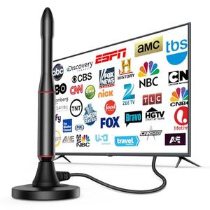 TV Antenna Indoor,650+ Miles Long Range Digital Antenna Indoor for All TV,Antenna for Smart TV for Local Channels,Supports 4K, 1080p