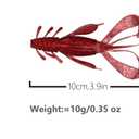 Soft Plastic Fishing Lures,Worm for Bass,Soft Bait,16 Pieces in 8 Colors