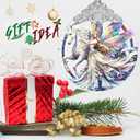 Unicorn and Fairy Stained Glass Orament - Christmas Ornament - Christmas Decorations for Tree - Holiday Present ldeas - Gift Exchange