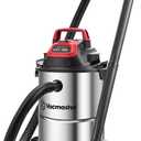 Vacmaster DVOM204S 1101 4-Gal 20V Cordless Stainless-Steel Wet/Dry Vac Red