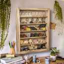 Original Wood Shadow Box Frame 16x20 Shadow Box with Shelves 2.6" Interior Depth Memorial Shadow Box with Linen Back for Handicrafts,Picture Frames,Medals,Coins,Pins Collection and More