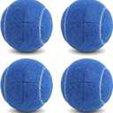 ANCKNE Walker Tennis Balls Precut Tennis Balls for Walkers 4PCS Walkers Legs Universal Precut Glide Balls, Heavy Duty Long Lasting Felt Pad Glide Coverings for Furniture Legs and Floor Protection (Blue)