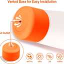 2 x 2PCS Silicone Boots for Owala FreeSip Sway 30oz, 40oz, and FreeSip Tumbler 40oz Bottles, Anti-Slip Protective Sleeve, Enhances Stability & Prevents Scratches, Orange (Orange)