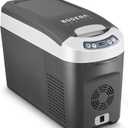 BODEGACOOLER 12 Volt Car Refrigerator, 16 Quart (15L) Small Car Fridge, Portable Freezer(-4~68), Car Cooler with 12/24V DC for Outdoor, Vehicles, Camping, Travel