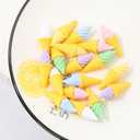 2 x 60 Pcs Miniature Ice Cream Cones - Fake Ice Cream Models, Decoration