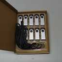 8GB Flash Drive 10 Pack Bulk USB Flash Drives, USB2.0 Thumb Drive USB Stick for Data Storage Backup, Jump Drive Pen Drive Zip Drive Memory Stick with Indicator, USB Storage Flash Drive Swivel Design