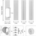 Portable Air Conditioner Window Vent Kit, Adjustable Window Seal with 5.9 Inch Diameter, 59 Inch Length Exhaust Hose for A/C Unit Universal for Sliding Horizontal or Vertical Window