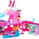 Minnie Mouse Disney Junior Bowdazzling Yacht Playset, Lights and Sounds, 14 Piece Playset with Figures, Kids Toys for Ages 3 Up by Just Play