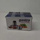 GANIZA Food Processors, Electric Chopper with Meat Grinder & Veggie Chopper - 2 Bowls with Powerful Copper Motor - Includes 2 Sets of Bi-Level Blades for Baby Food/Meat (Blue, 8 Cup+8 Cup)