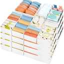DIMJ Drawer Organizer Clothes, 24 Pack Dresser Organizer, Foldable Closet Organizers and Storage, Fabric Dresser Drawer Organizers, Drawer Dividers for Nursery, Baby Clothes, Underwear, Socks