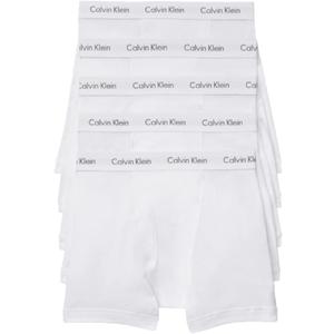 Calvin Klein Men's Cotton Classics 5-Pack Boxer Brief (Medium, 5 White Bodies W / White Wb)