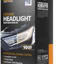 CERAKOTE Ceramic Headlight Restoration Kit To Last As Long As You Own Your Vehicle Brings Headlights Back to Like New Condition - No Power Tools Required - 10 Wipe Kit