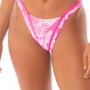 Maaji 5073 Regular Rise V Front Cheeky Cut Bottom Women Swimwear Pink M