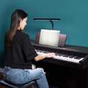Piano Light for Digital Piano and Grand Piano, Professional Led Clip lamp with Ambient Light, Favorite Mode,Piano Lamps for Sheet Music, Eye-Care 5 Levels Color Temperatures 5 Levels Dimming