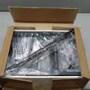 Homeiju Bookshelf, 3 Tier Industrial Bookcase, Metal Small Bookcase, Rustic Etagere Book Shelf Storage Organizer for Living Room, Bedroom, and Home Office(Black) Patent Pending D29873033