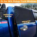 Car Rear Side Window Shades for Pickup Trucks,7 Seats Larger SUVs, Breathable Stretchy Mesh Car Sun Shades Covers for Camping, Anti-Sun Glare, Reduce UV Rays,Privacy Protecstion,2 Pack