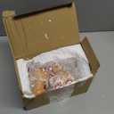 Hodao 9.25 Length Christmas Gingerbread Man Train Decorations Xmas Train Figurines Winter Decor Handmade Polyresin Gingerbread Man Figurine for Xmas Decor Gift - Christmas Party Home Decor (Brown-1)