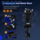 ECCPP Complete Struts Spring Assembly Struts Shock Absorber Fit for Hyundai Sonata 2012-2014, 2012-2015 for Kia Optima 1333505L 1333505R Front Drive and Passenger side FWD