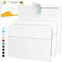 200 Pack 5x7 White Invitation Envelopes - For 5x7 Cards - A7 - (5 x 7 inches) - Perfect for Weddings, Graduation, Baby Shower - 120 GSM - Peel, Press & Self Seal - Square Flap