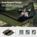 Camping Hammock with Mosquito Net and Ridge Rope, Extra Large for 2 Person, Lightweight Hanging Hammocks Tree Straps, All-in-one Fast Open Hammock for Outside, Hiking, and Travel