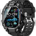 Band with Rugged Case Compatible with Apple Watch Bands 49mm (Ultra 3/2/1), Sport iwatch Bands Protective Bumper Cover for Men (49mm Black)