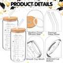 Graduation Gifts for Her 2026 Glass Cups with Lids and Straws 16oz Drinking Graduation Decorations College High School Student Gift New Job Congratulations Gifts, You Are
