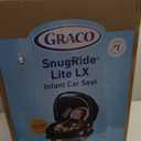 Graco SnugRide Lite LX Infant Car Seat, Lightweight Rear-Facing Seat for Babies 430 lb, 4-Position Adjustable Base, LATCH Installation & Protect Plus Engineered, Studio, Manufacturing Date 09/15/2025