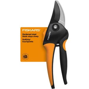 Fiskars Bypass Pruning Shears, Branch Cutter with 5/8" Cut Capacity, Garden Shears with Sharp Steel Blade, Rust Resistant, Ergonomic Pruners with Comfort Handle and Safety Lock, Gardening Hand Tools (Small) Fiskars Bypass Pruning Shears, Branch Cutter with 5/8" Cut Capacity, Garden Shears with Sharp Steel Blade, Rust Resistant, Ergonomic Pruners with Comfort Handle and Safety Lock, Gardening Hand Tools (Small)