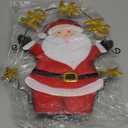 Solar Christmas Lights Outdoor Garden Stakes, 30in Metal Santa Claus Yard Signs with LED String Lights, Waterproof Christmas Decor for Xmas Lawn Pathway Patio Party Winter (Santa Claus)