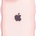 Hcnrreivn Case for iPhone 13 Pro 6.1 Inch,Cute Kawaii Clear Case for Women/Girls,Yellowing-Resistant,Transparent Soft Silicone Thin Slim Full Body Shockproof Protection Phone Cover -Pink