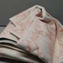 Pink Area Rugs 5x7 Rugs for Living Room, Machine Washable Rugs for Bedroom, Distressed Vintage Living Room Rug, Rug Non Slip Carpet Cream Green Area Rug for Dining Room Office