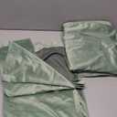 MIULEE Velvet Curtains Sage Green Thermal Insulated Blackout Curtain Drapes for Bedroom Living Room Darkening 90 Inches Long Curtains Panels Rod Pocket Set of 2