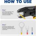 haisstronica Crimping Tool for Non-Insulated Terminal,AWG 22-8 Ratchet Wire Crimper Tool,Wire Terminal Crimper HS-7327
