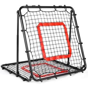 Baseball and Softball Rebounder Net,Baseball Rebounder,Volleyball Rebounder,Pitch Back Net,Multi-Sport Training Rebound Screen,with Pitching Target,Easy Adjustable Angles