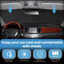 Custom fit Q3 Windshield Sunshade for 2013-2024 2025 2026 Audi Q3 Front Window Shades Cover for Windshield Sun Visor Screen Protector 210T Reflective Blocks UV Rays Cool Car Accessories