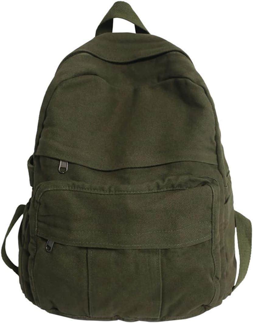 Laptop Backpack for Women Travel Canvas Backpack for Women Vintage Green Aesthetic Backpack for School