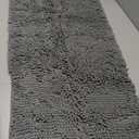 OLANLY Bathroom Rugs 47x17, Extra Soft Absorbent Chenille Bath Rugs, Rubber Backing Quick Dry, Machine Washable Bath Mats for Bathroom Floor, Tub and Shower, Home Decor Accessories, Grey