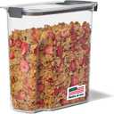 Rubbermaid Brilliance Airtight Cereal Food Storage Container, Shatterproof, BPA-Free and Dishwasher-Safe, 32oz Capacity