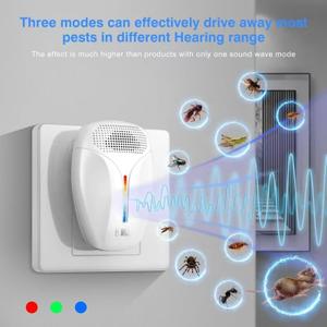 2025 Upgraded Ultrasonic Repeller & Insect Indoor Repeller, Ultrasonic and Repellent for Roaches, Rodents, Mice, Bugs, Mosquitoes, Spiders, Ants, 3 Mode Switching, 3 Packs