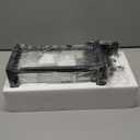 Dusk to Dawn Large Outdoor Wall Light 17 Inch, Exterior Light Fixture Porch Light with Tempered Clear Glass, IP65 Waterproof Anti-Rust Outside Wall Sconce Matte Black Wall Lantern, 1-Pack